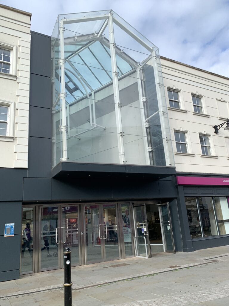 Entrance to Crowngate from Angel Place.